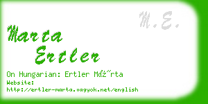 marta ertler business card